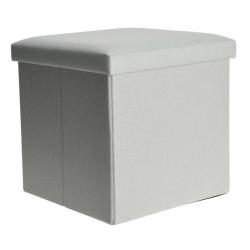 Homestyling Taburet / podsedák s úložným prostorem šedozelená Homestyling Taburet / podsedák s úložným prostorem šedozelená