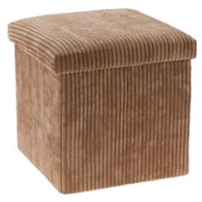 Homestyling Taburet s úložným prostorem 38 cm hnědá