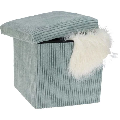 Homestyling Taburet s úložným prostorem 38 x 38 x 38 cm růžová