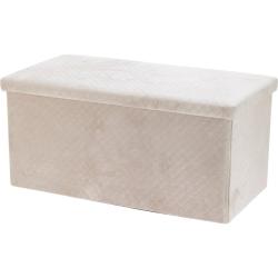 Homestyling Taburet s úložným prostorem VELVET 76x38x38 cm Homestyling Taburet s úložným prostorem VELVET 76x38x38 cm