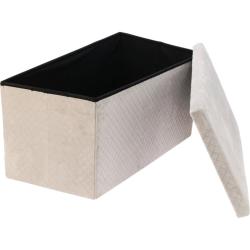 Homestyling Taburet s úložným prostorem VELVET 76x38x38 cm
