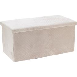 Homestyling Taburet s úložným prostorem VELVET 76x38x38 cm