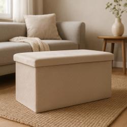 Homestyling Taburet s úložným prostorem VELVET 76x38x38 cm