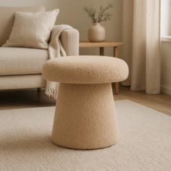 Homestyling Taburet ve tvaru houby 43 cm béžová