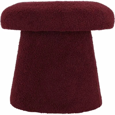 Homestyling Taburet ve tvaru houby 43 cm burgundy Homestyling Taburet ve tvaru houby 43 cm burgundy