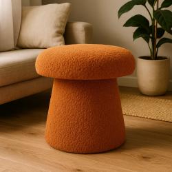 Homestyling Taburet ve tvaru houby 43 cm hnědá