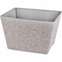 Homestyling Úložný box 39x30x24 cm textil šedý Homestyling Úložný box 39x30x24 cm textil šedý