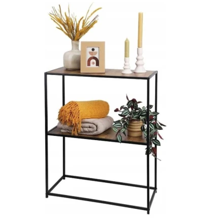 Homestyling Úložný regál 2 police 85cm