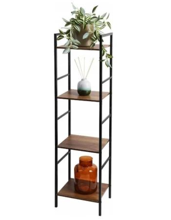 Homestyling Úložný regál 4 police 106 cm Homestyling Úložný regál 4 police 106 cm