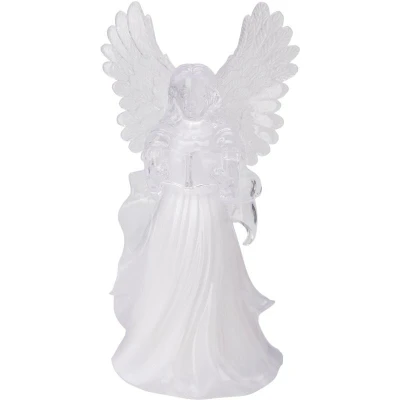 Homestyling Vánoční dekorace anděl svítící 30 cm barevný