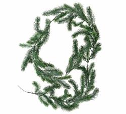 Homestyling Vánoční dekorace girlanda borovice 180 cm matná zelená