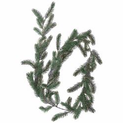 Homestyling Vánoční dekorace girlanda borovice 180 cm matná zelená s jinovatkou
