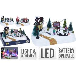 Homestyling Vánoční ozdoby scéna LED osvětlení KO-ACJ000170 Homestyling Vánoční ozdoby scéna LED osvětlení KO-ACJ000170