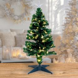 Homestyling Vánoční stromeček s LED osvětlením 90 cm