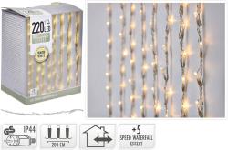Homestyling Světelný řetěz VODOPÁD teplá bílá 220 LED / 2 m