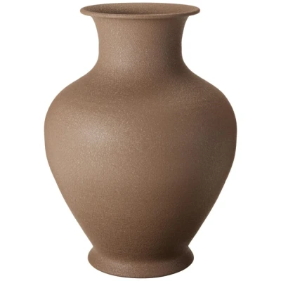 Homestyling Váza kovová 31 cm hnědá