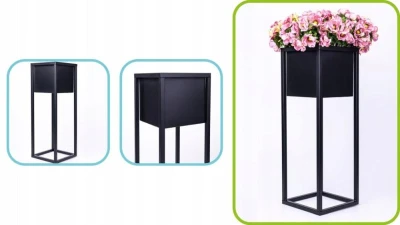 Homestyling Vysoký květináč s držákem 21 x 70 cm