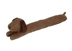 Homestyling Zarážka ke dveřím proti průvanu 90 cm pes hnědá