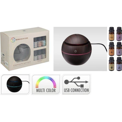 Homestyling Zvlhčovač vzduchu s aroma terapií USB LED