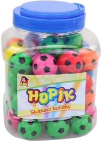Hopík 35mm skákací míček fotbalový skákačák 6 barev
