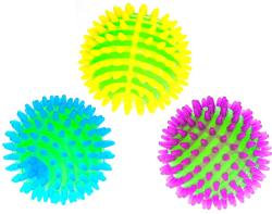 Hopík se soft bodlinkami skákací míček ježek na baterie Světlo 3 barvy Hopík se soft bodlinkami skákací míček ježek na baterie Světlo 3 barvy