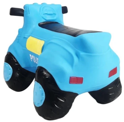 Hopsadlo gumové Auto policajné modré set baby skákadlo s pumpičkou