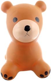 Hopsadlo gumové Medvěd set baby skákadlo zvířátko s pumpičkou