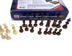 HOT Games Dřevěné magnetické šachy intarzované 24cm