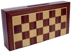 HOT Games Dřevěné magnetické šachy intarzované 24cm