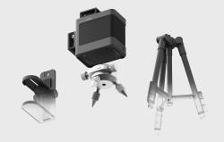 HOTO QWFGJ002 černý 3D 360° samonivelační křížový laser