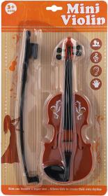Housle dětské plastové (viola) 26cm kovové struny (hudební nástroje)