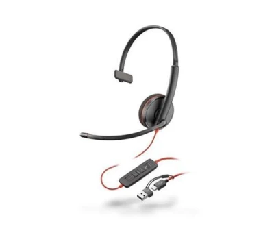 HP Poly BW 3210 Mono USB-C HS +USB-C/A