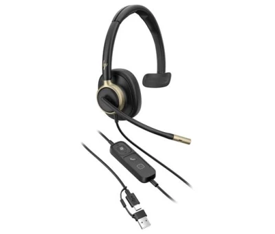 HP Poly Mission 815 náhlavní souprava Mono USB-C +USB-C/A