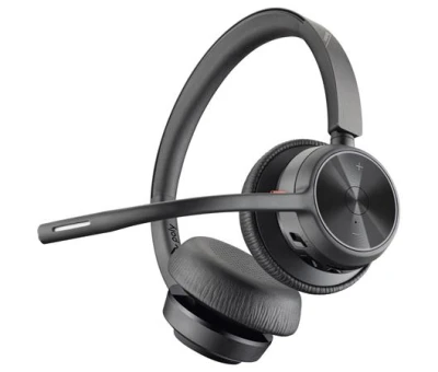 HP Poly Voyager Focus 2 bezdrátová náhlavní souprava USB-C+USB-C/A + nabíjecí stojánek