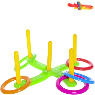Hra baby házení kroužků 2 barvy plast (společenská hra)