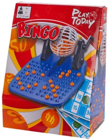 Hra Bingo herný set losovací stroj s loptičkami a žetónmi (spoločenská hra)