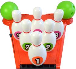 Hra bowling dětský set 6 kuželek + 2 koule (společenská hra)