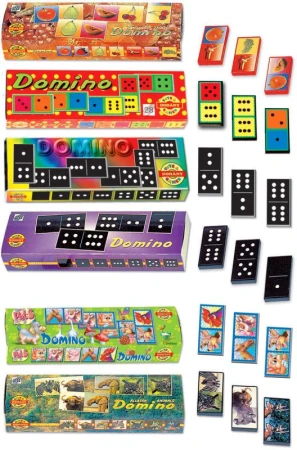 Hra Domino velké 6 druhů (společenská hra)