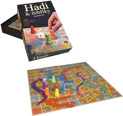 Hra Hadi a žebříky luxusní edice (společenská hra)