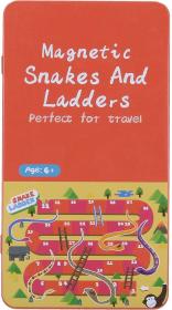 HRA Hadi a žebříky magnetické cestovní plechová krabička (společenská hra) HRA Hadi a žebříky magnetické cestovní plechová krabička (společenská hra)