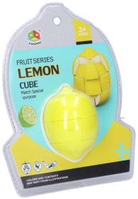 Hra hlavolam citron 8cm dětská skládačka ovoce plast