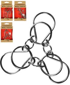 Hra hlavolam kovový puzzle skládačka 4 druhy v krabičce Hra hlavolam kovový puzzle skládačka 4 druhy v krabičce