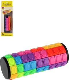 Hra hlavolam válec barevný duhový přesouvačka plast