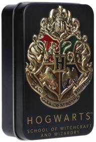 Hra karty hrací Harry Potter Bradavice v plechové krabičce dárkové balení