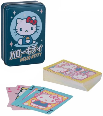 HRA Karty hrací žolíkové Hello Kitty v plechovce (společenská hra) HRA Karty hrací žolíkové Hello Kitty v plechovce (společenská hra)