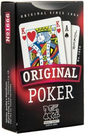 HRA Karty Poker 54 listů papírová krabička (společenská hra) HRA Karty Poker 54 listů papírová krabička (společenská hra)