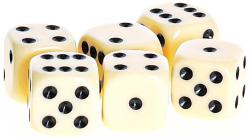 Hra Kostky hrací set 6ks s kelímkem plast v krabici