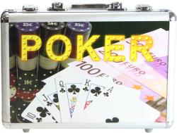 HRA Poker Deluxe 200 žetonů plechový kufřík (společenská hra)