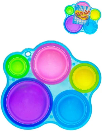 Hra Pop It antistresová Bubble Pops silikon 5 maxi bublin (společenská hra)