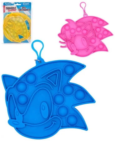 Hra Pop It antistresová klíčenka Bubble Pops Ježek Sonic silikon 3 druhy Hra Pop It antistresová klíčenka Bubble Pops Ježek Sonic silikon 3 druhy